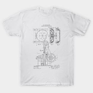 Profile Cutting machine Vintage Patent Hand Drawing T-Shirt